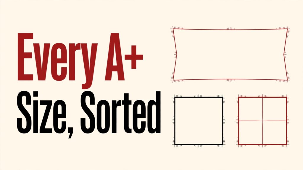 Every A+ Size, Sorted — Amazon A+ Content image sizes guide thumbnail by Lystiq Creative