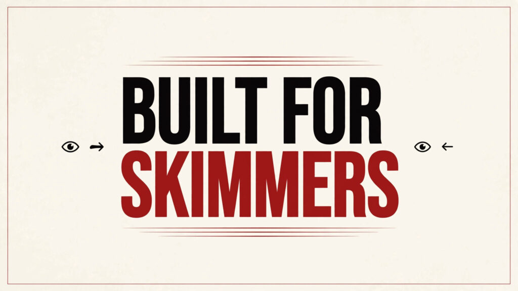 Built for Skimmers — how to structure A+ Content modules so shoppers actually read them.