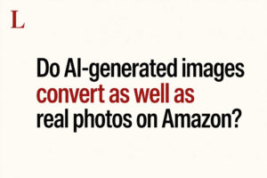 Do AI-generated images convert as well as real photos on Amazon?